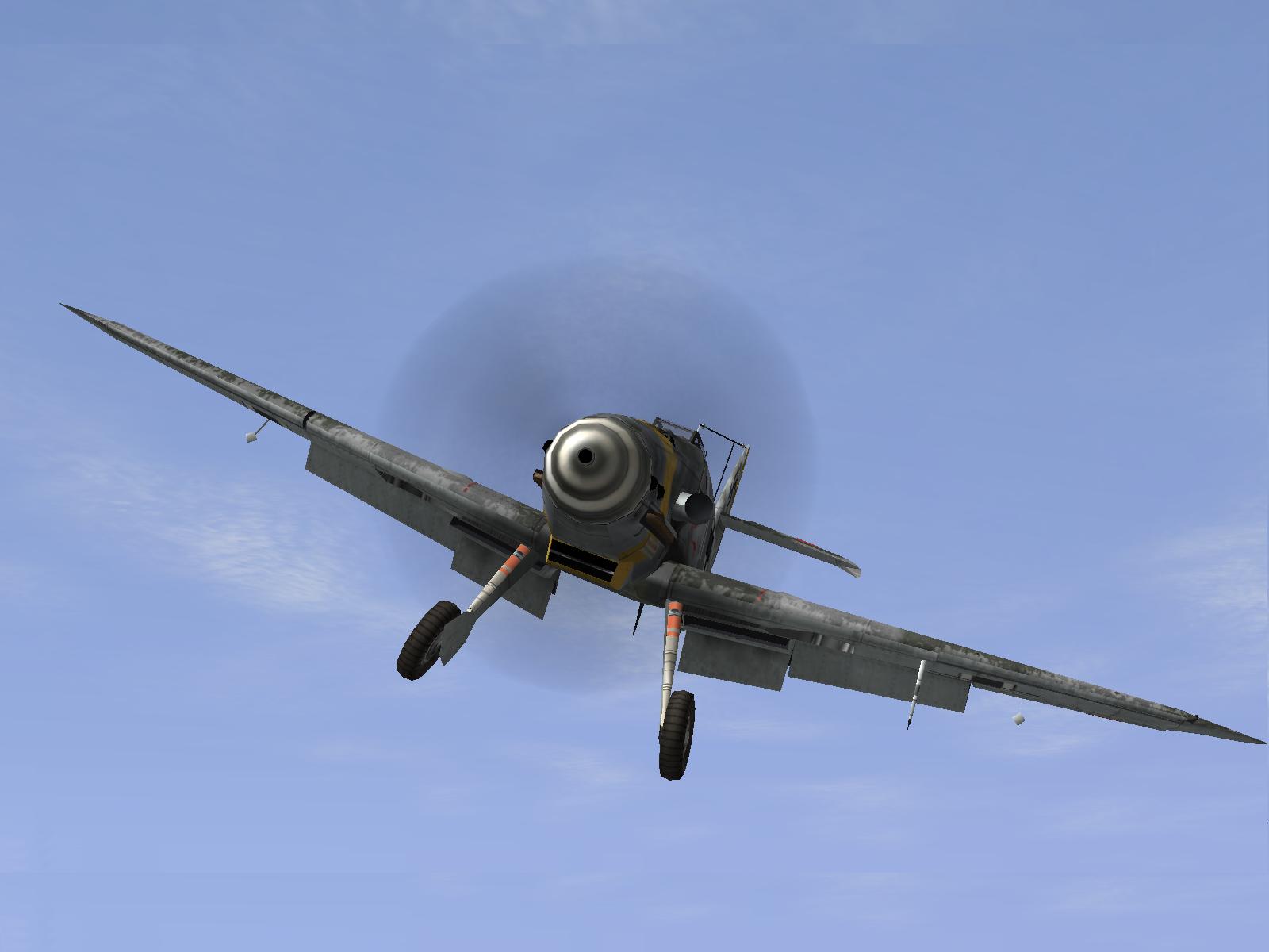 Bf 109 Landeanflug
